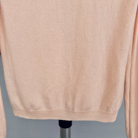 Vintage 100% Cashmere C&A Your Sixth Sense Pink‎ Cardigan Sz XS - Picture 9 of 14